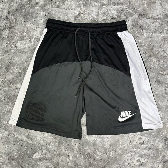 Nike Dri-Fit Starting 5 FORCE Basketball Shorts Mens Size Large Black White Grey - Picture 1 of 7